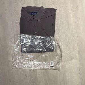 The Tie Bar Men's Dark Gray Button Down Shirt